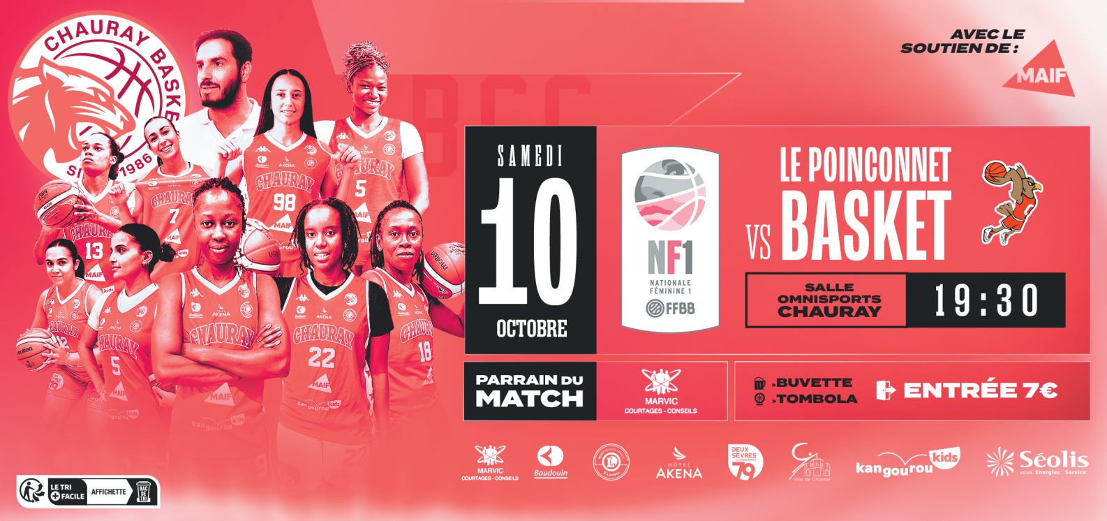 matchs de basket à Chauray